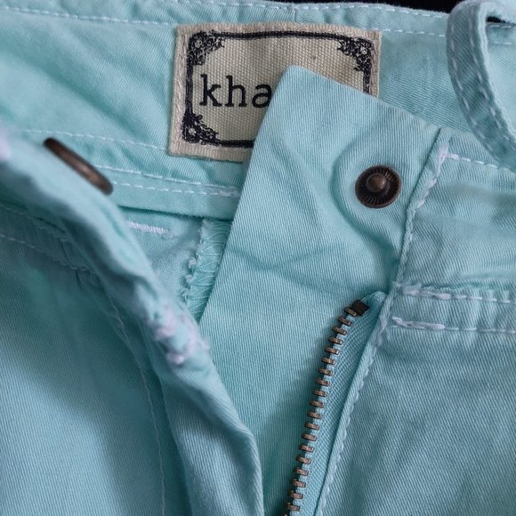 Khakis Adjustable Mint Green Crops - Picture 5 of 7